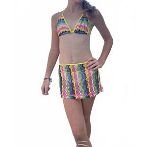 NEW NESSI BYRD lynelle beach skirt in multicolor